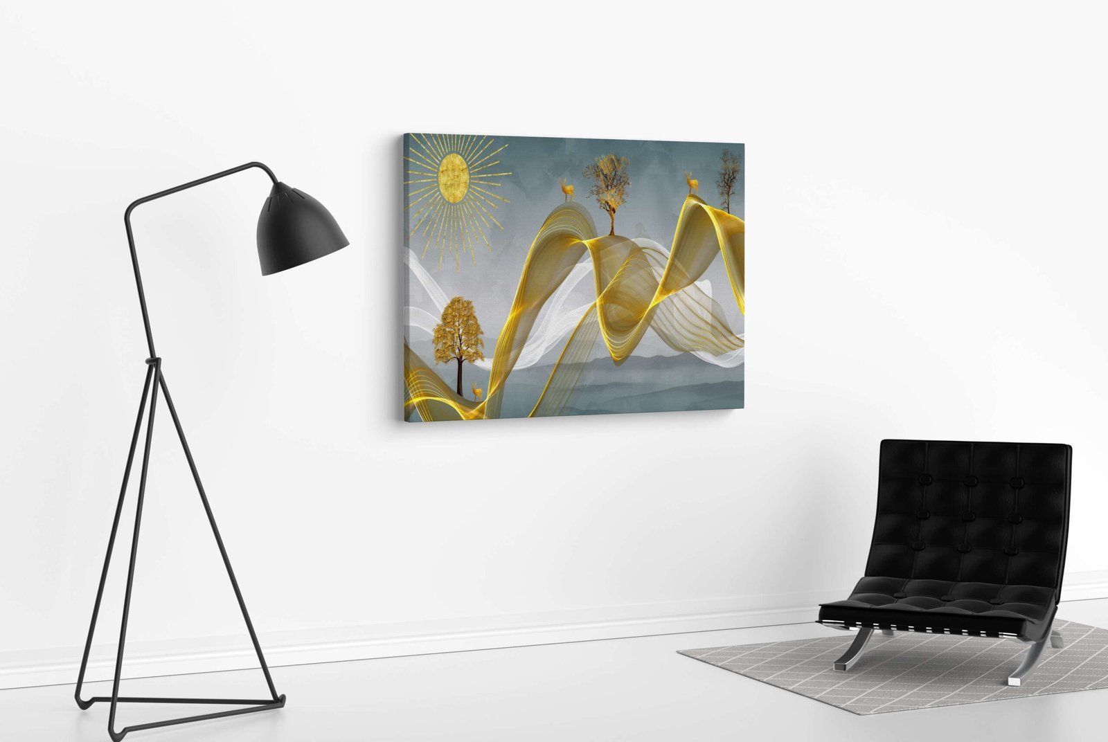 Framed Canvas Art for Bedroom & Living Room Style - Image 2